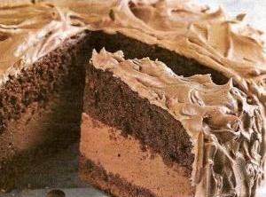 Recheio mousse de chocolate